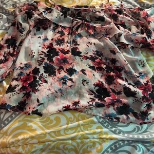 See through off the shoulder top with thin straps!